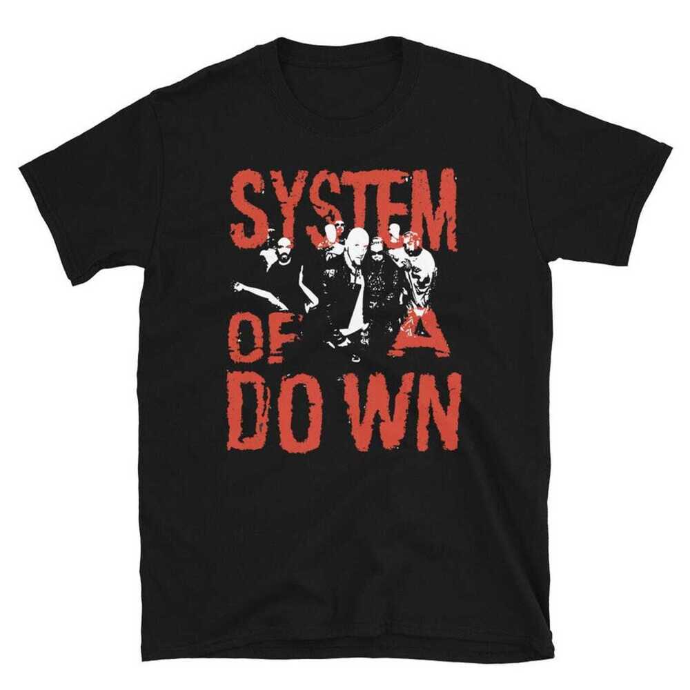 System Of A Down Black Tee 90s SOAD Music T Shirt